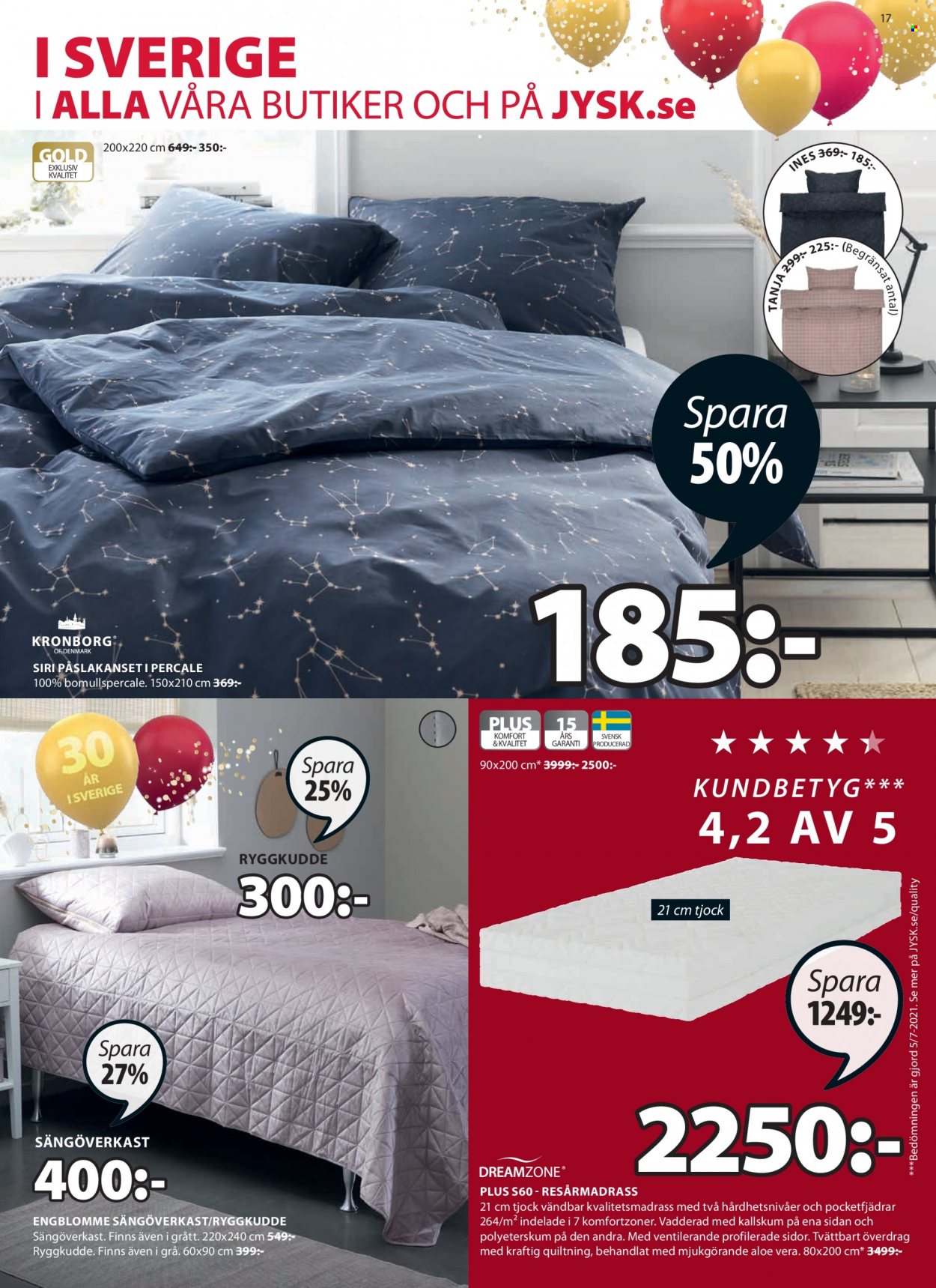 JYSK reklamblad - 18/10 2021 - 24/10 2021. Sida 17