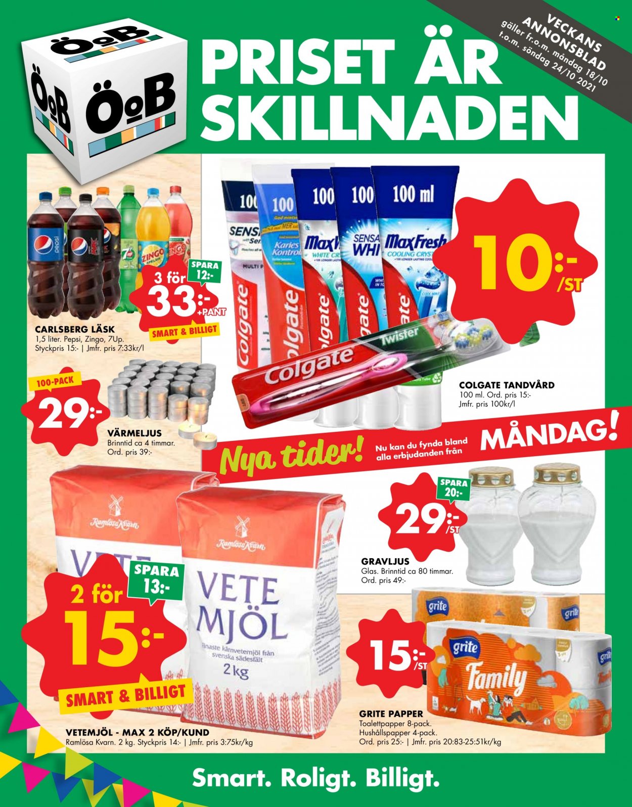 ÖoB reklamblad - 18/10 2021 - 24/10 2021. Sida 1