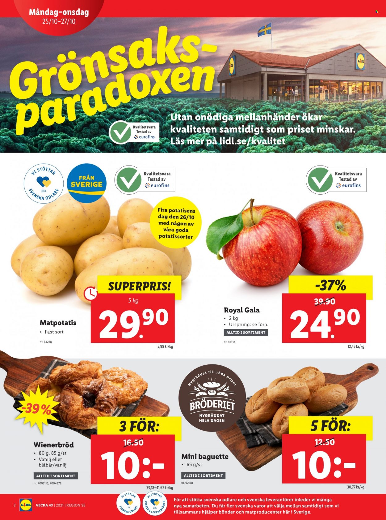 Lidl reklamblad - 25/10 2021 - 31/10 2021. Sida 2