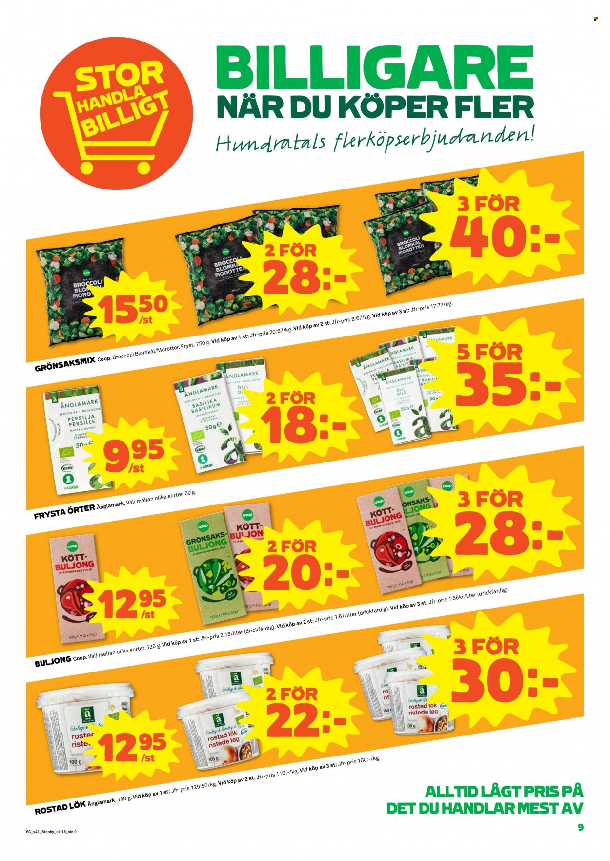 Coop reklamblad - 18/10 2021 - 24/10 2021. Sida 9