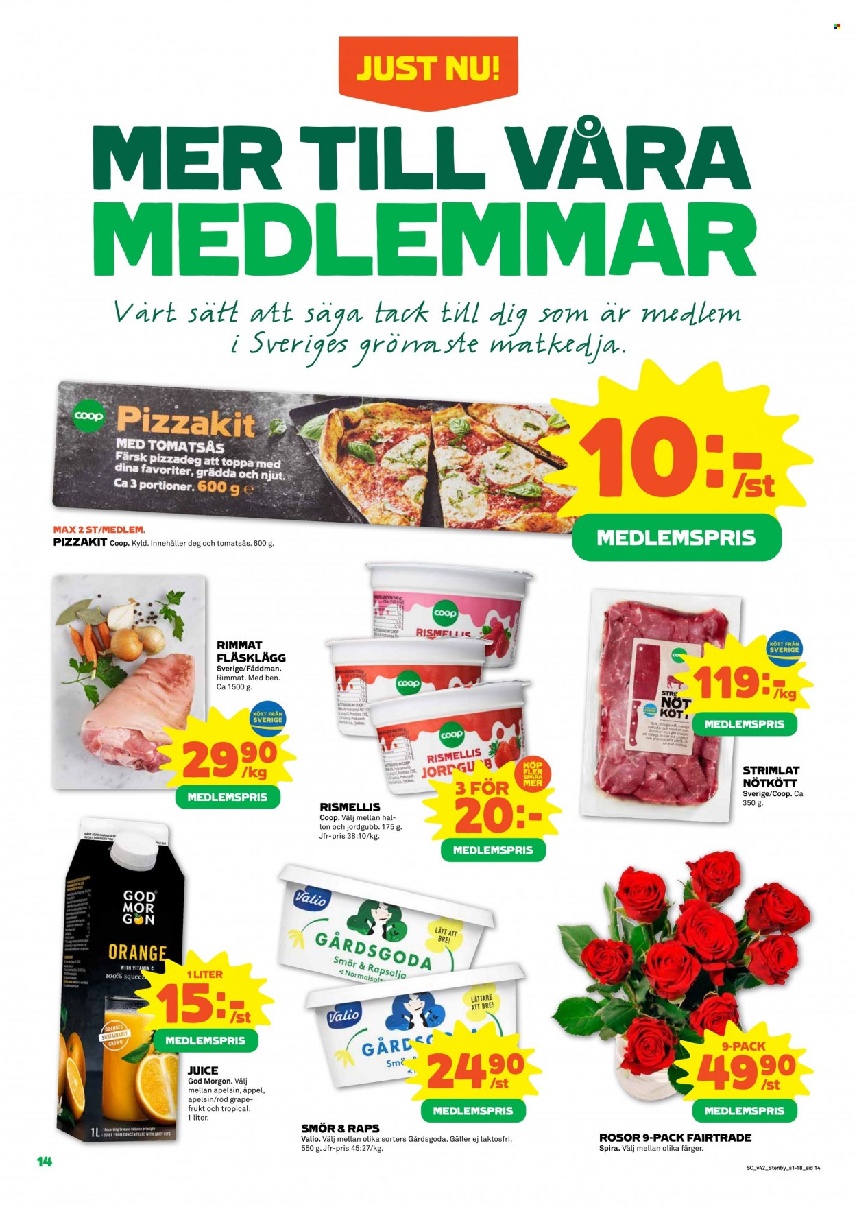 Coop reklamblad - 18/10 2021 - 24/10 2021. Sida 14