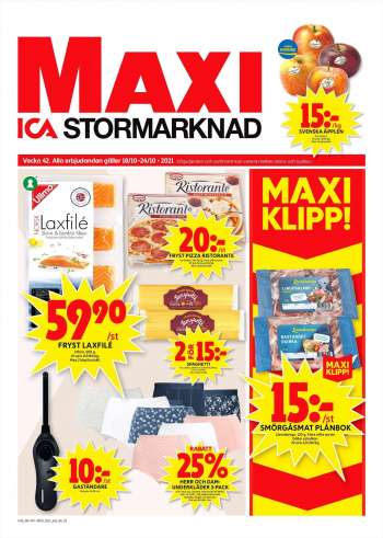 ICA reklamblad - 18/10 2021 - 24/10 2021.