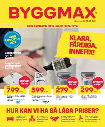 ByggMax reklamblad - 22/10 2021 - 7/11 2021.