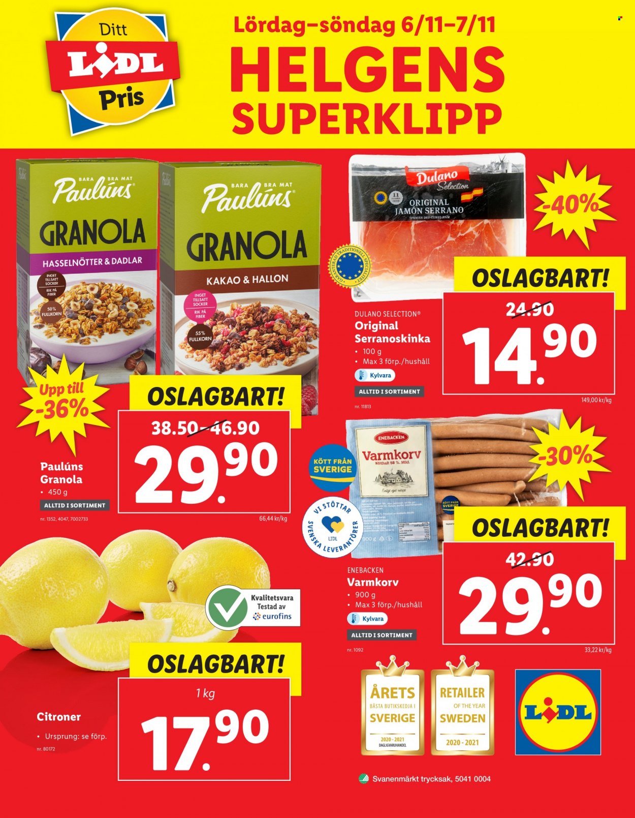 Lidl reklamblad - 1/11 2021 - 7/11 2021. Sida 36