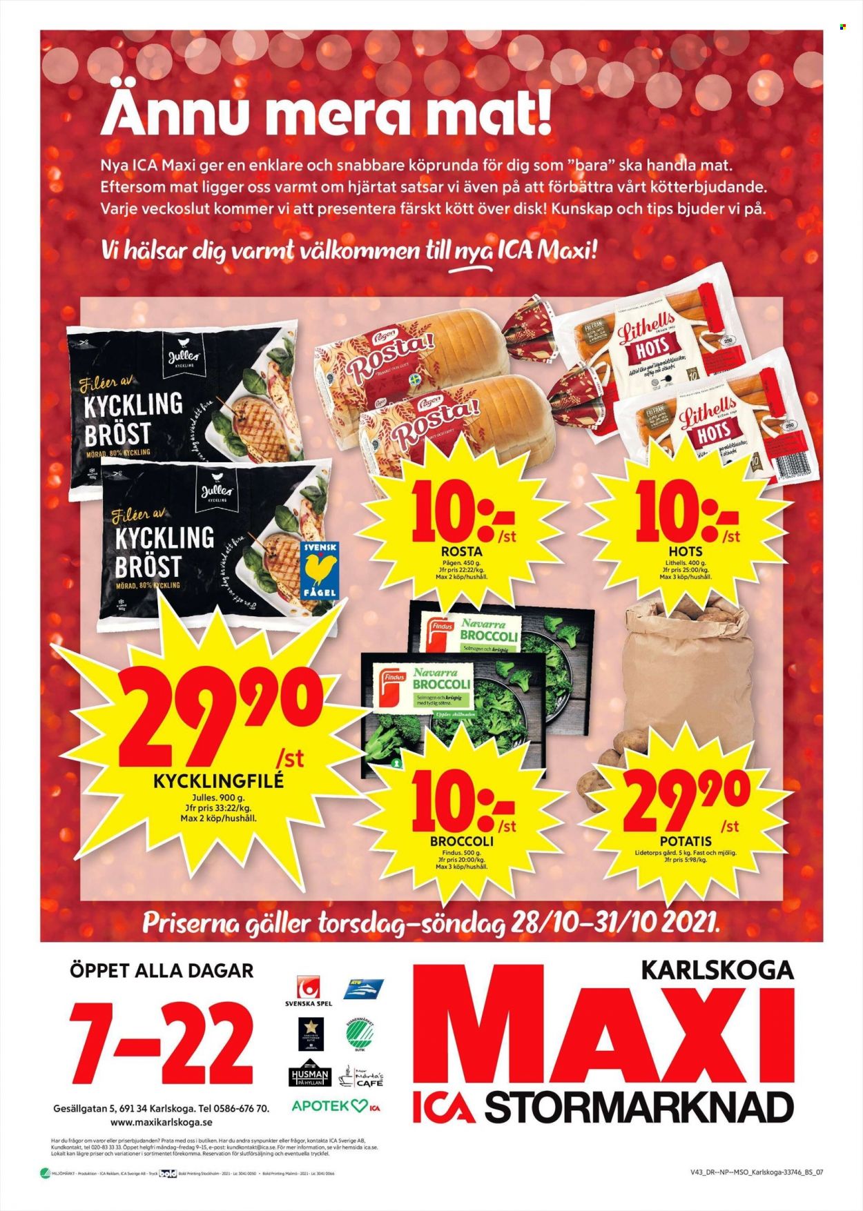 ICA reklamblad - 25/10 2021 - 31/10 2021. Sida 22