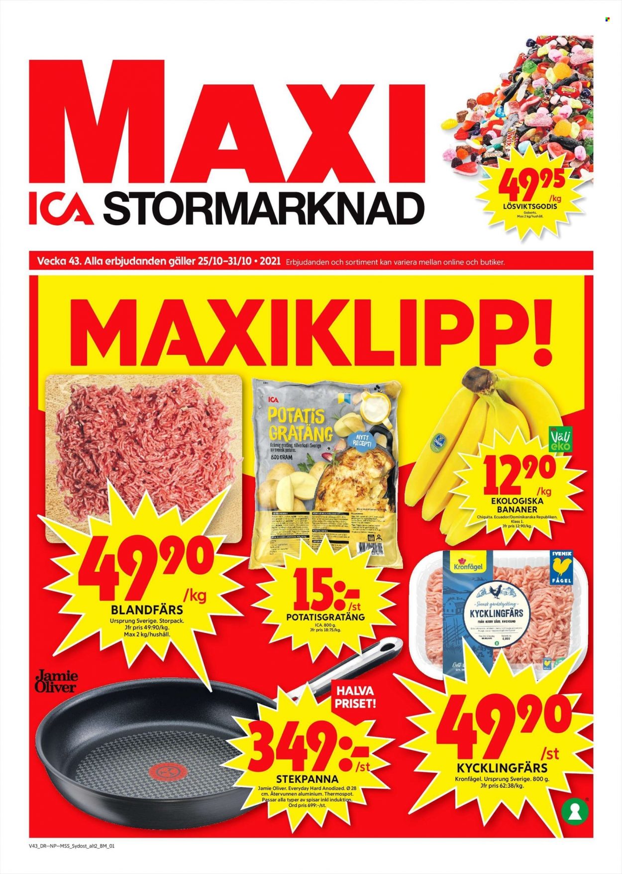 ICA reklamblad - 25/10 2021 - 31/10 2021. Sida 1