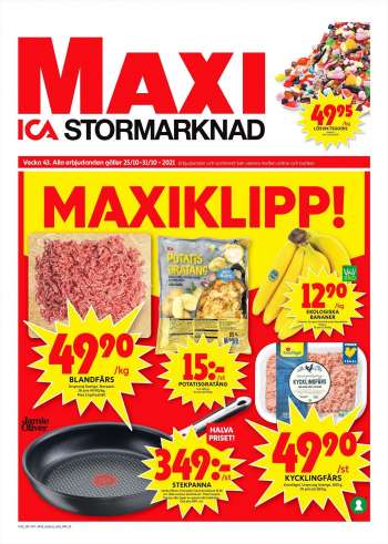 ICA reklamblad - 25/10 2021 - 31/10 2021.