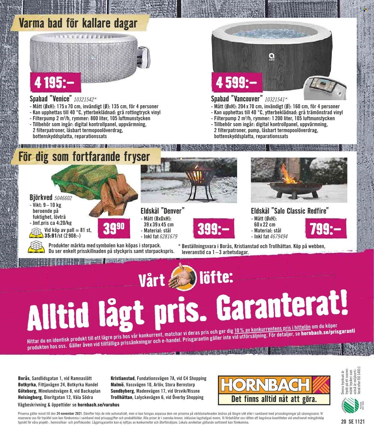 Hornbach reklamblad - 29/10 2021 - 24/11 2021. Sida 20