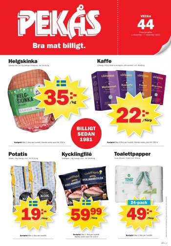 Pekås reklamblad - 1/11 2021 - 7/11 2021.