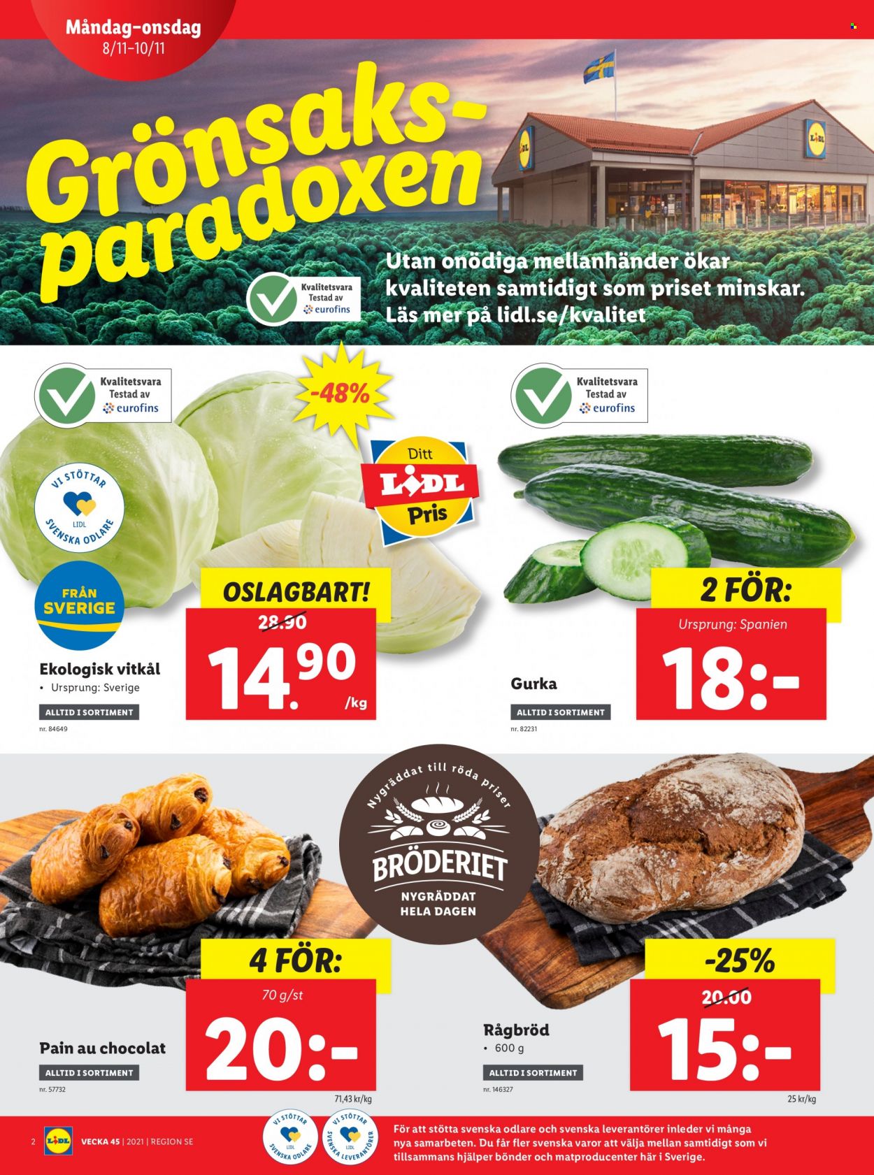 Lidl reklamblad - 8/11 2021 - 14/11 2021. Sida 2