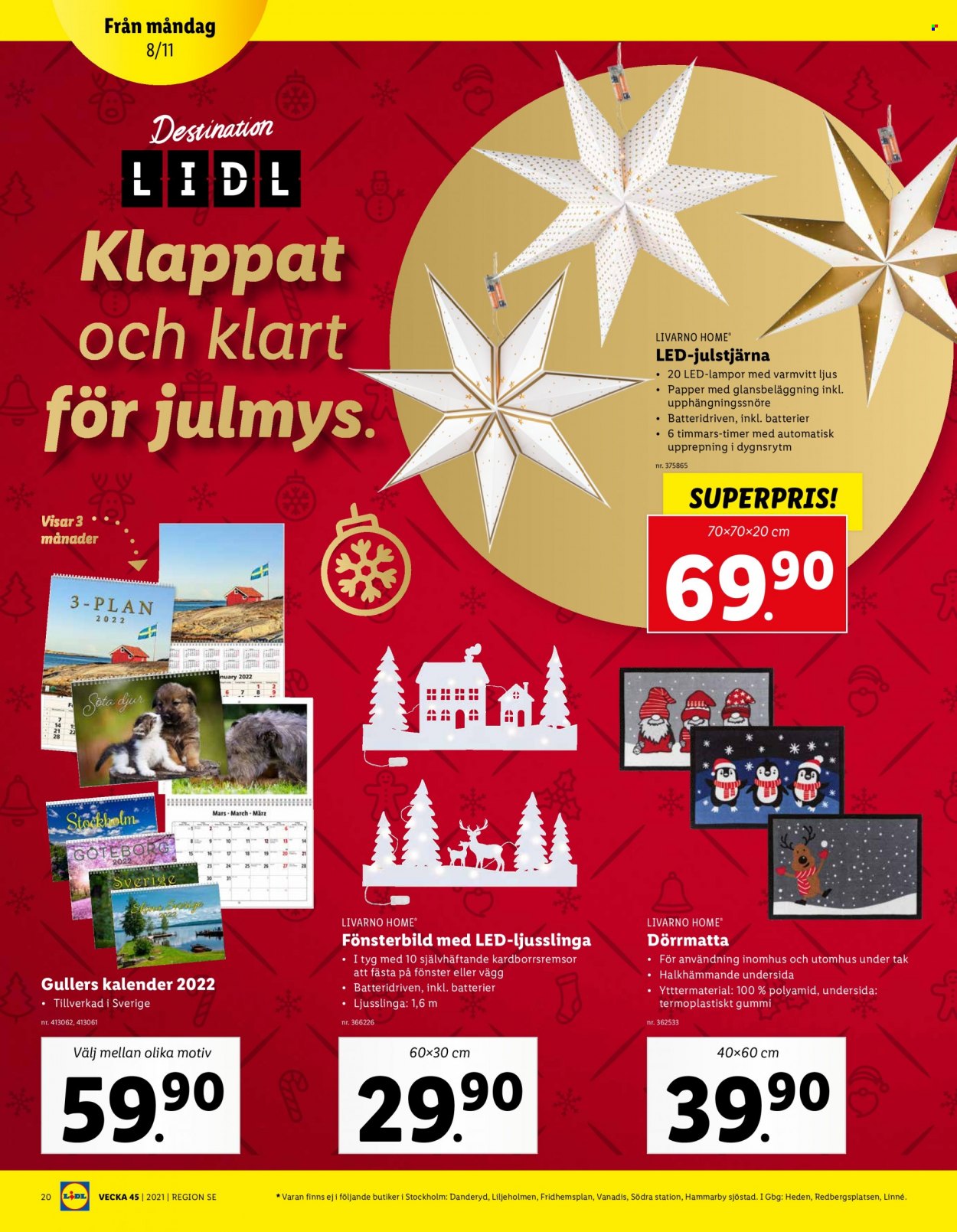 Lidl reklamblad - 8/11 2021 - 14/11 2021. Sida 20