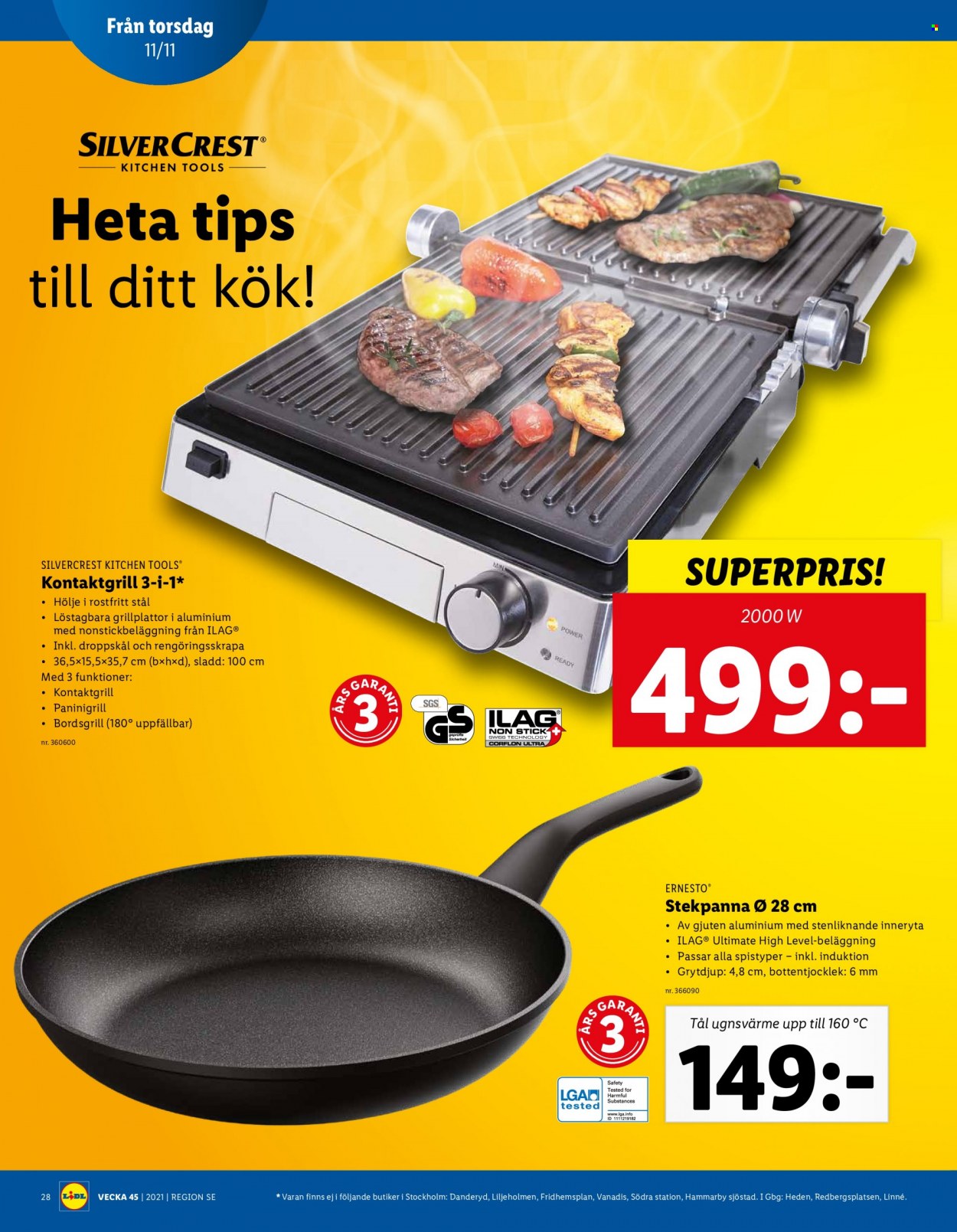 Lidl reklamblad - 8/11 2021 - 14/11 2021. Sida 28