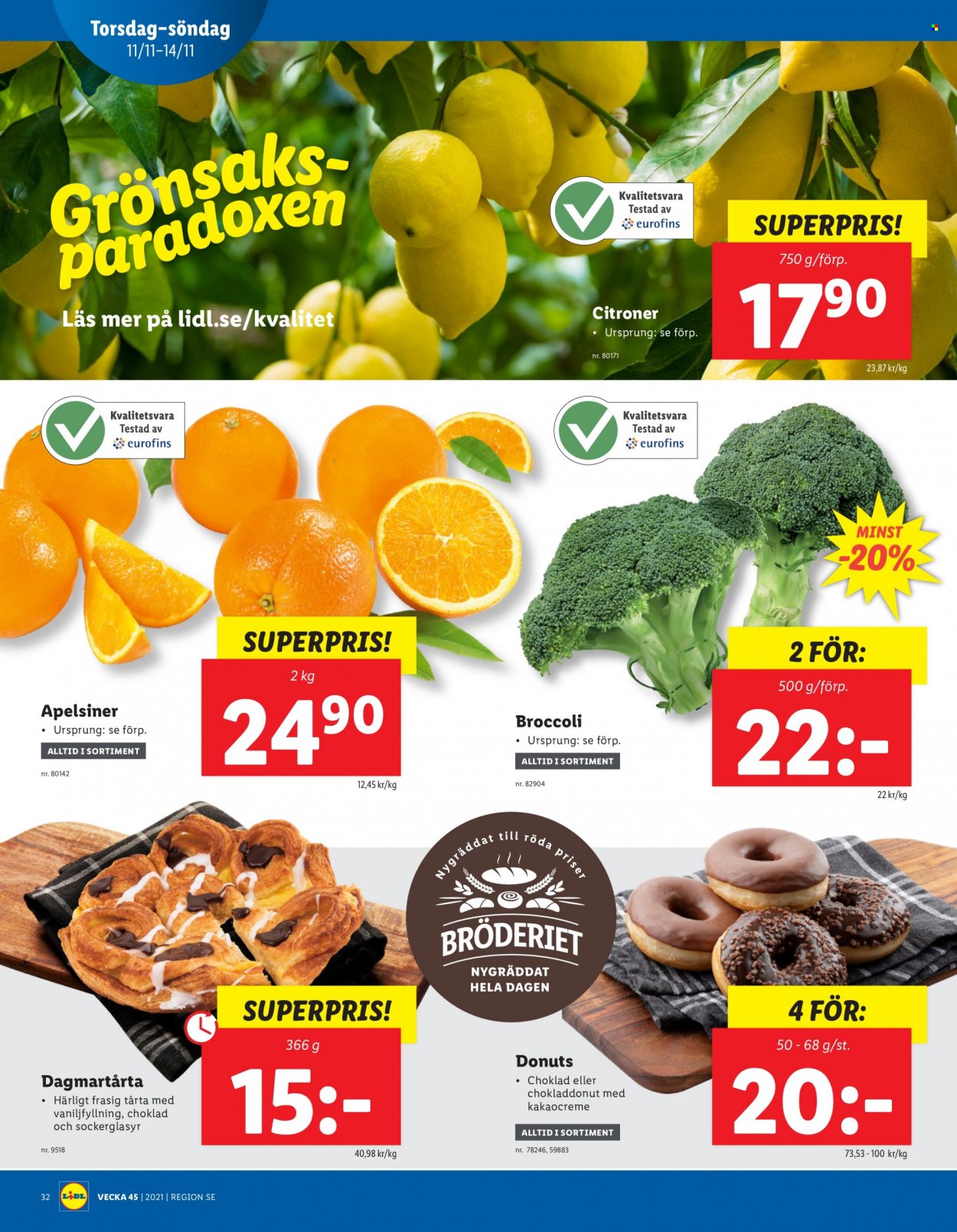 Lidl reklamblad - 8/11 2021 - 14/11 2021. Sida 32