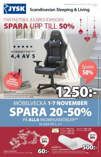 Jysk reklamblad - 1/11 2021 - 7/11 2021.