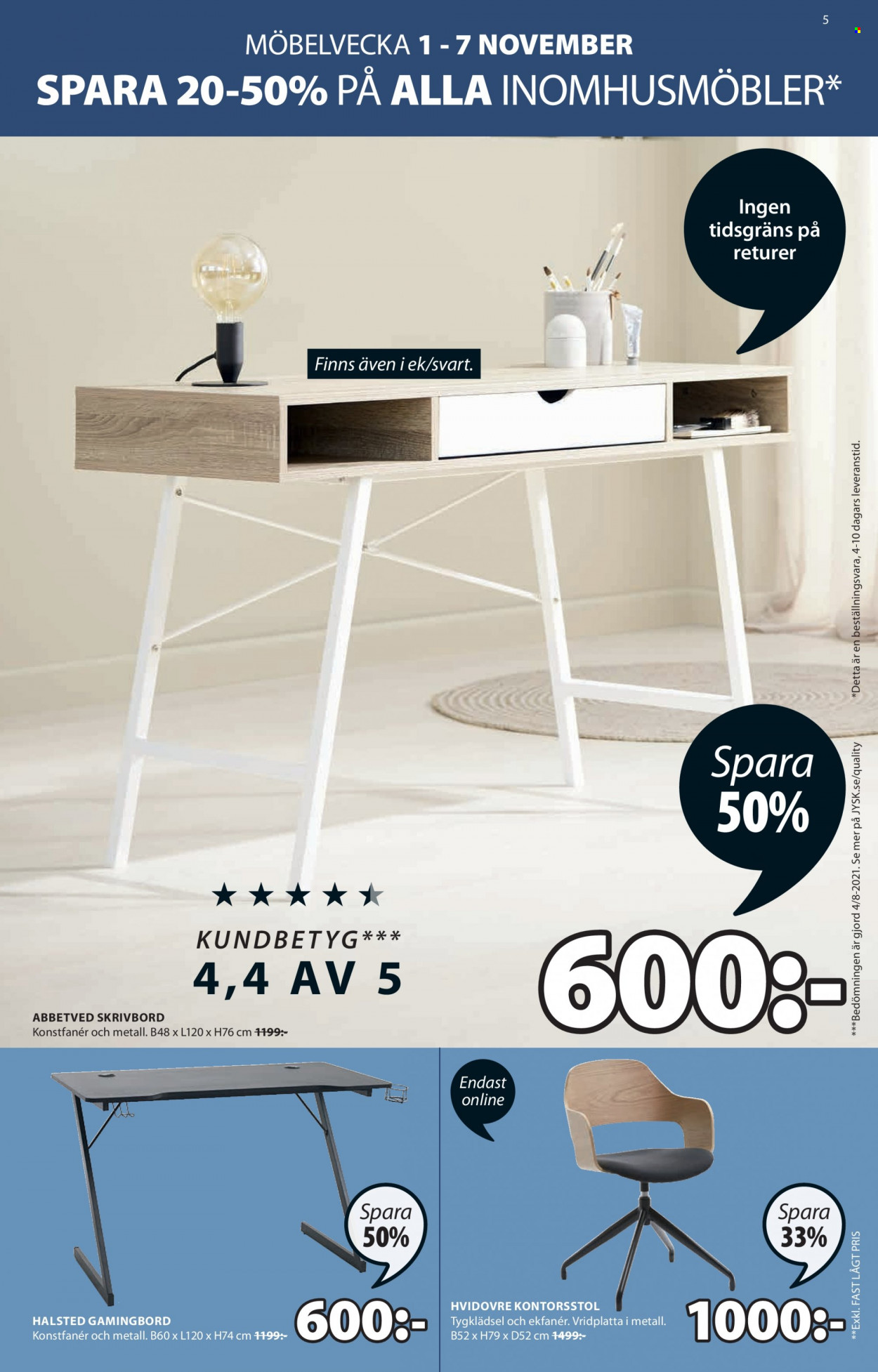 JYSK reklamblad - 1/11 2021 - 7/11 2021. Sida 5