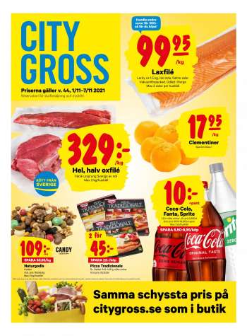 City Gross reklamblad - 1/11 2021 - 7/11 2021.