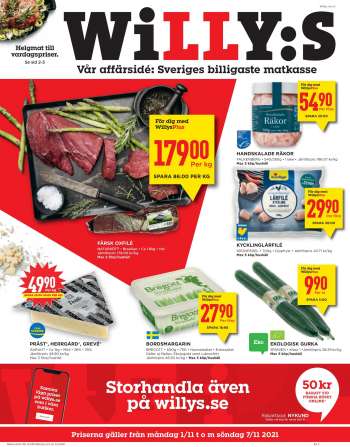 Willys reklamblad - 1/11 2021 - 7/11 2021.