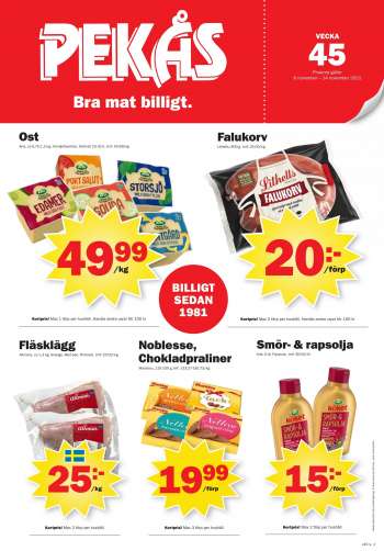 Pekås reklamblad - 8/11 2021 - 14/11 2021.