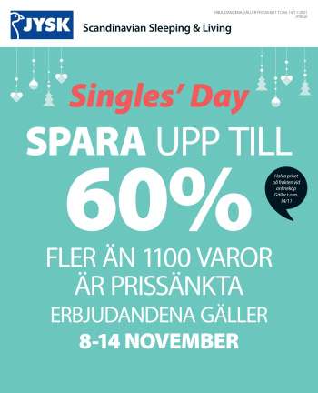 Jysk reklamblad - 8/11 2021 - 14/11 2021.