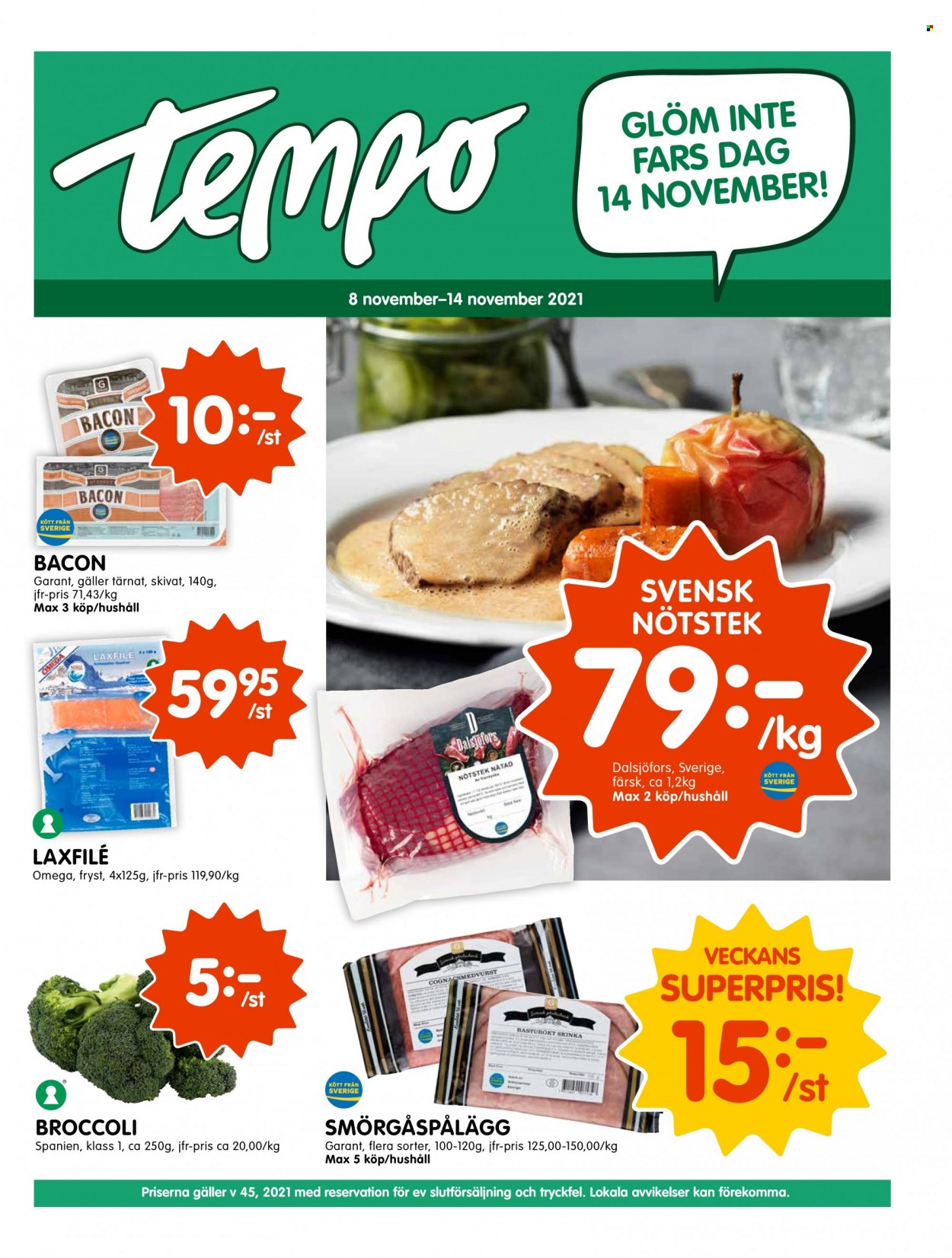 Tempo reklamblad - 8/11 2021 - 14/11 2021. Sida 1