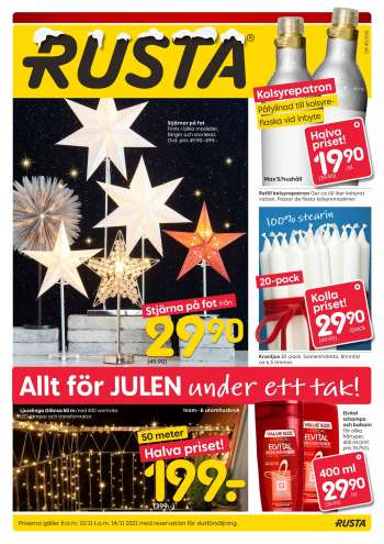 Rusta reklamblad - 10/11 2021 - 14/11 2021.