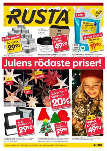 Rusta reklamblad - 15/11 2021 - 17/11 2021.
