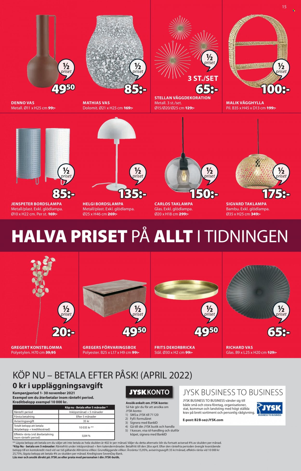 JYSK reklamblad - 15/11 2021 - 24/11 2021. Sida 15