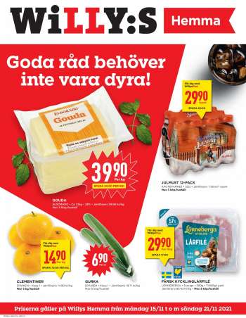 Willys reklamblad - 15/11 2021 - 21/11 2021.