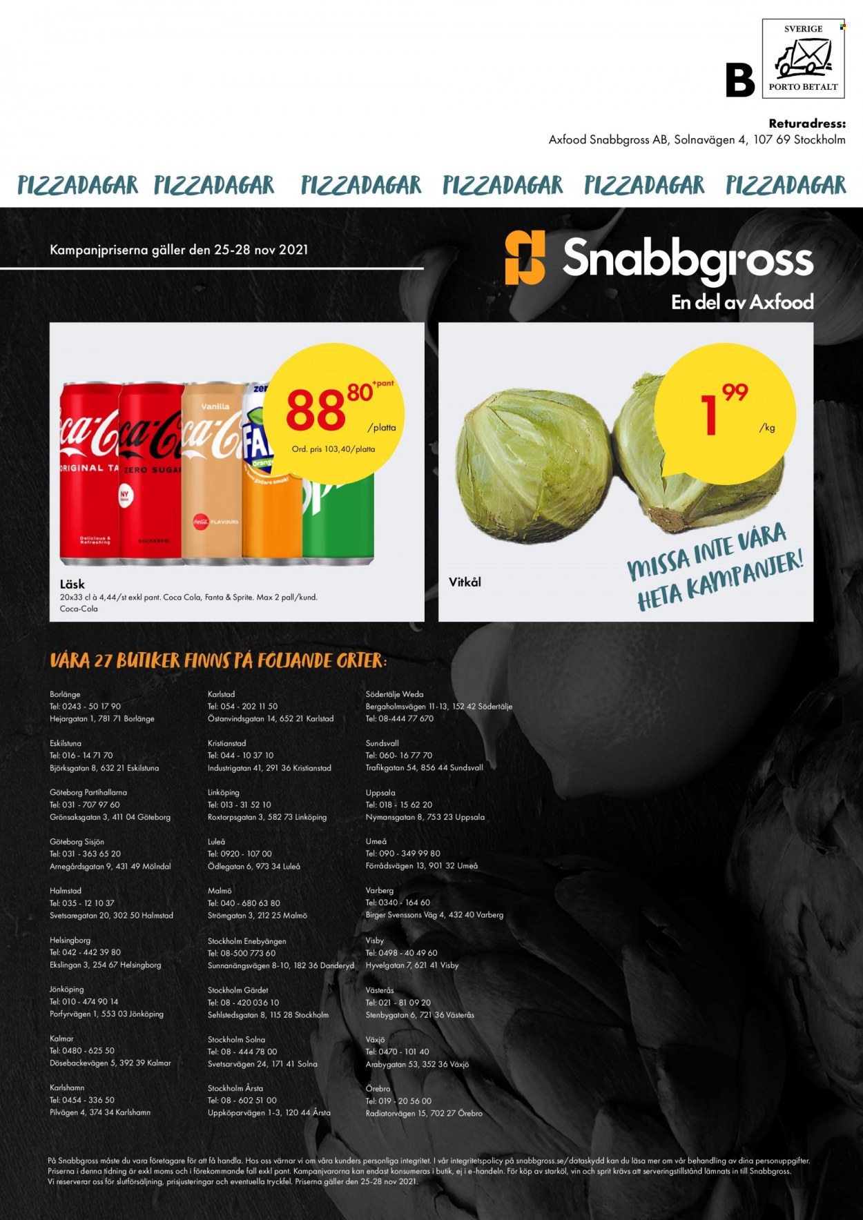 Snabbgross reklamblad - 25/11 2021 - 28/11 2021. Sida 8