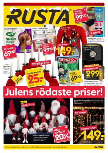 Rusta reklamblad - 18/11 2021 - 21/11 2021.