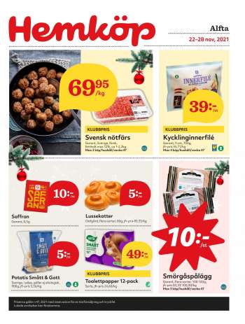 Hemköp reklamblad - 22/11 2021 - 28/11 2021.