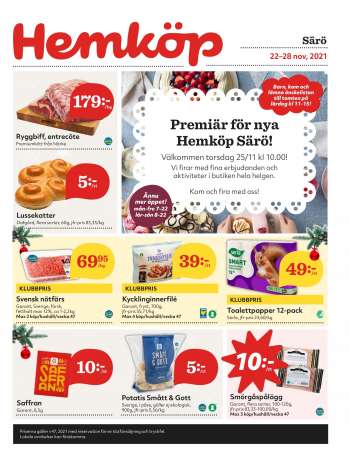 Hemköp reklamblad - 22/11 2021 - 28/11 2021.