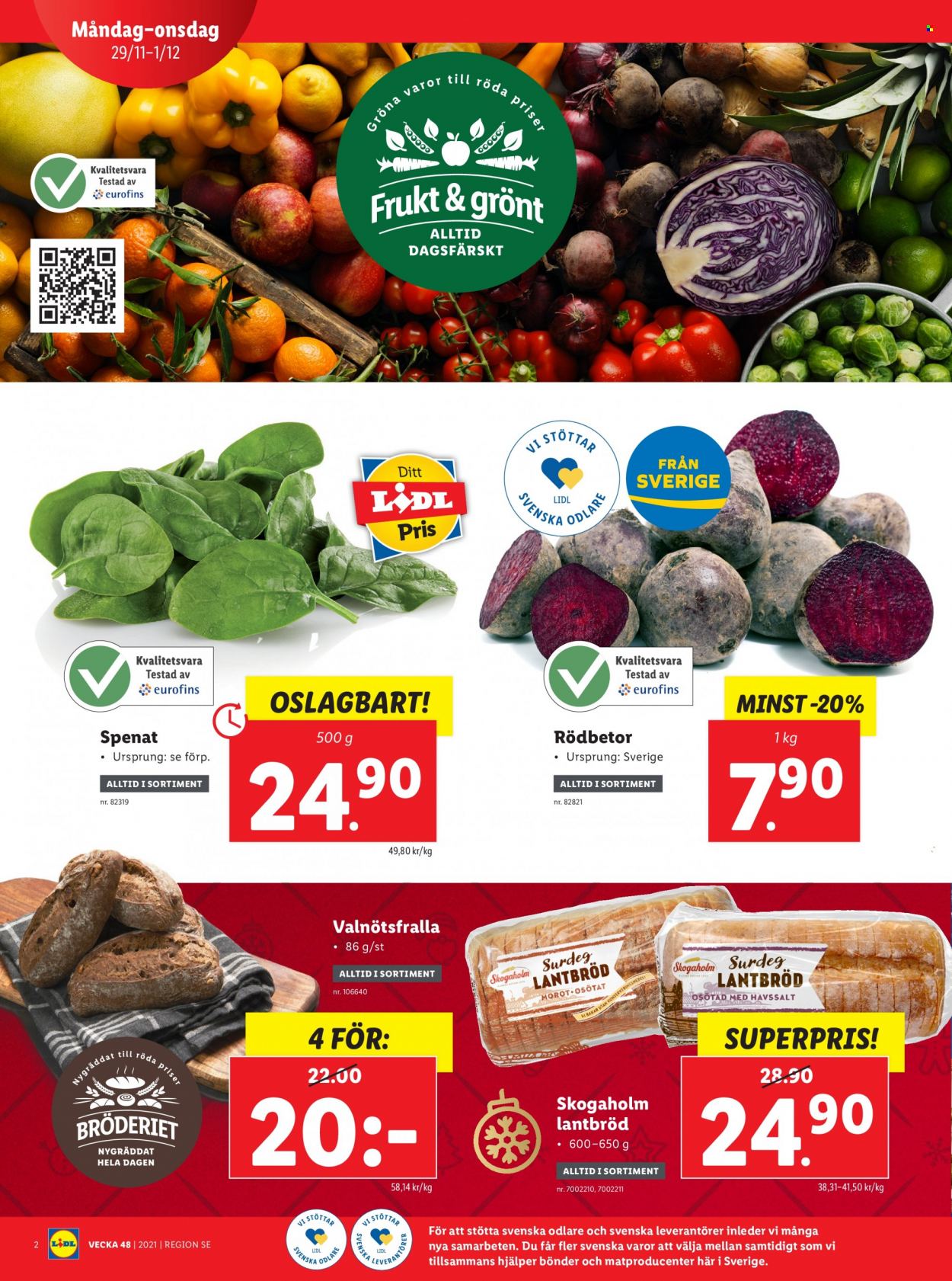 Lidl reklamblad - 29/11 2021 - 5/12 2021. Sida 2