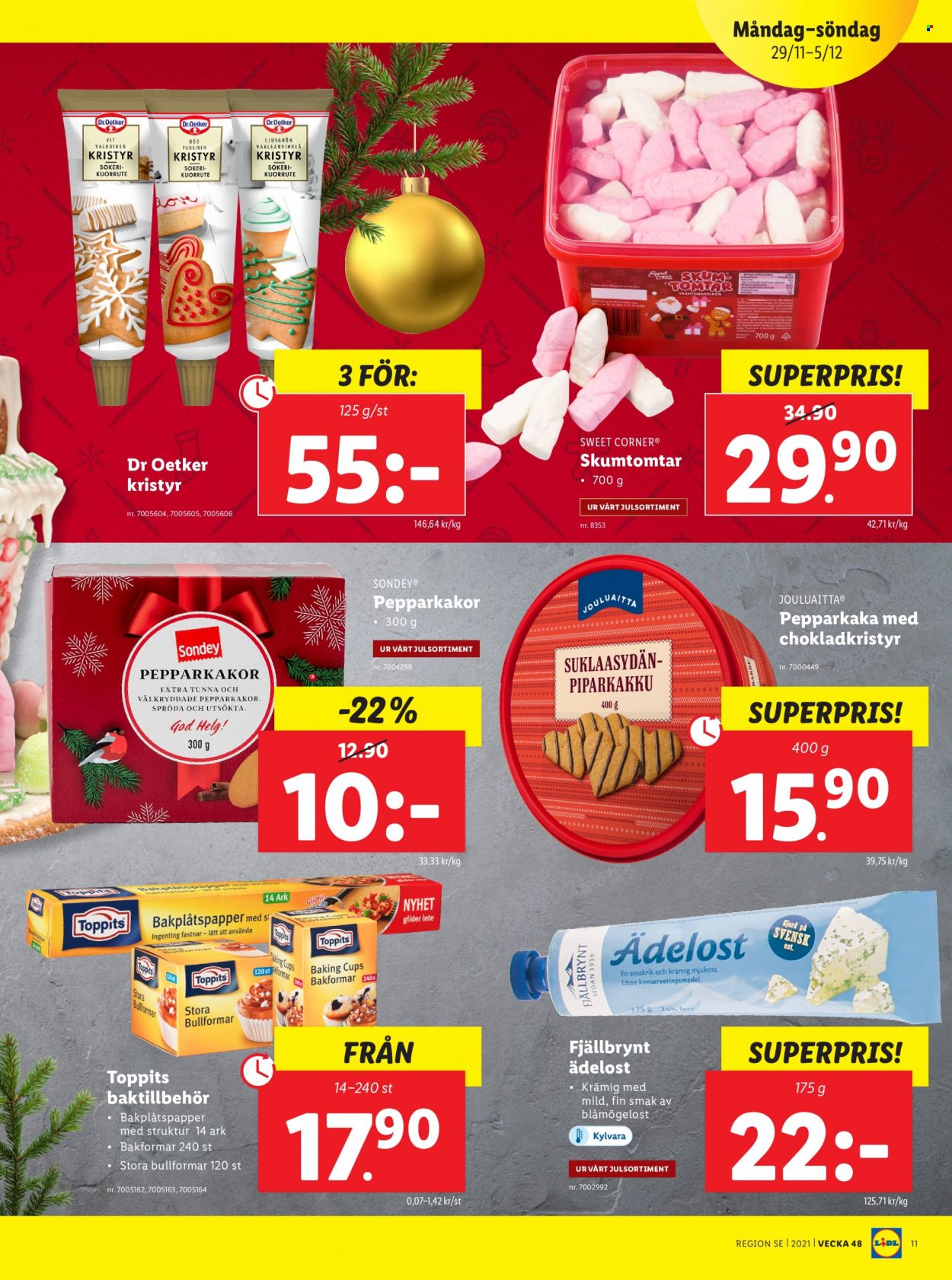 Lidl reklamblad - 29/11 2021 - 5/12 2021. Sida 11