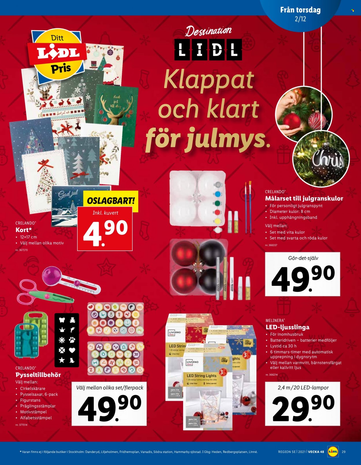 Lidl reklamblad - 29/11 2021 - 5/12 2021. Sida 29