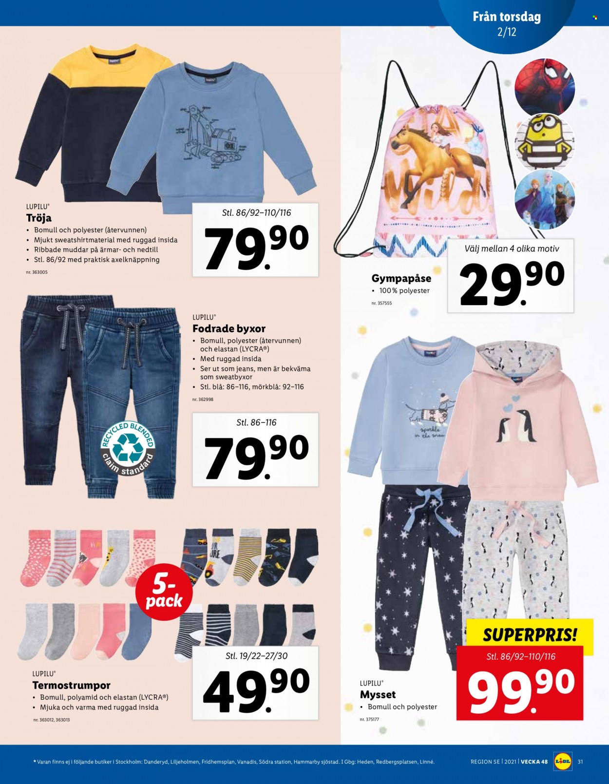 Lidl reklamblad - 29/11 2021 - 5/12 2021. Sida 31