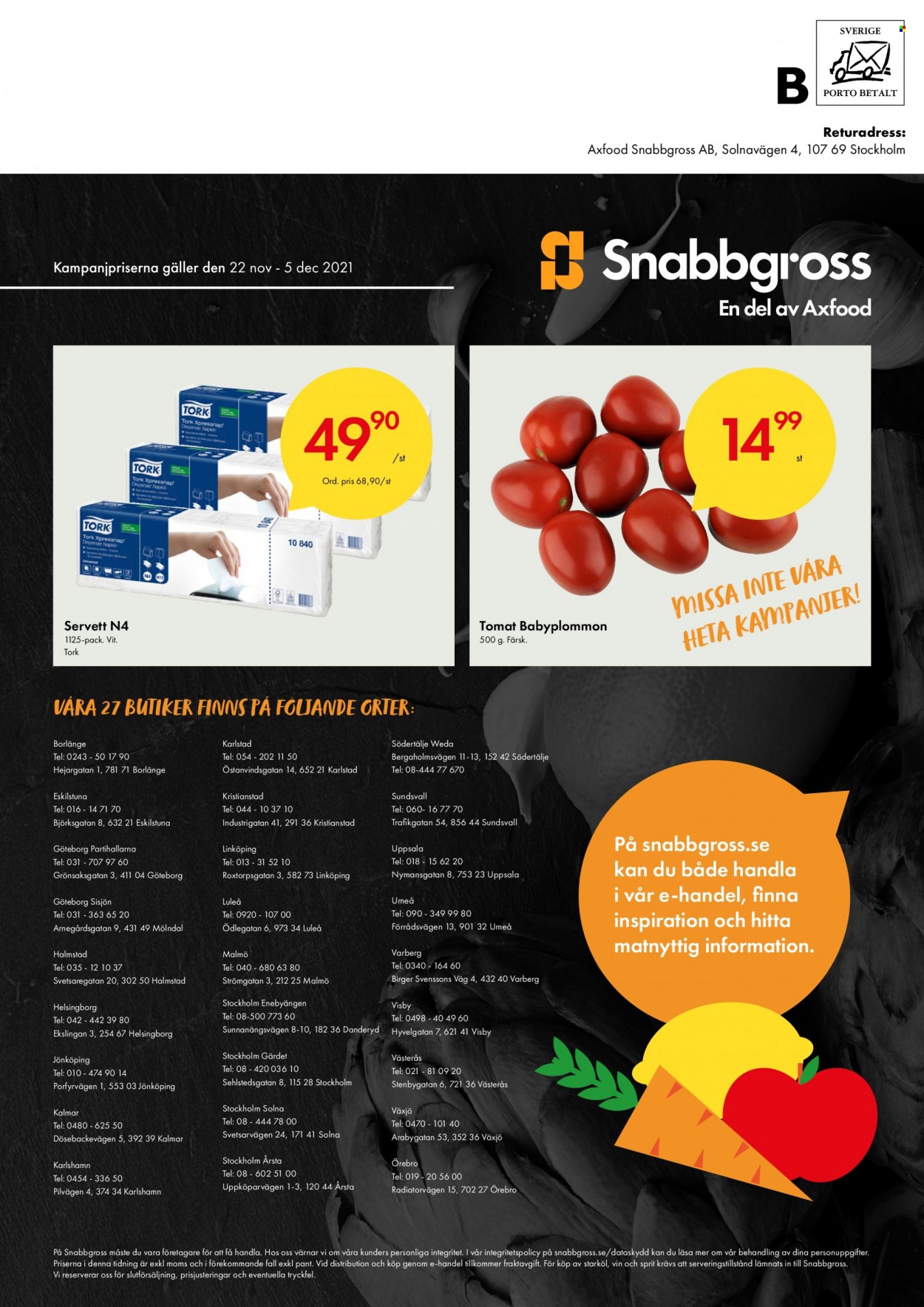 Snabbgross reklamblad - 22/11 2021 - 5/12 2021. Sida 12