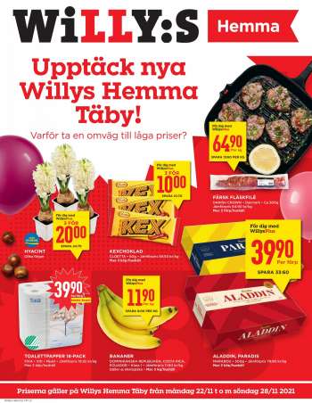 Willys reklamblad - 22/11 2021 - 28/11 2021.