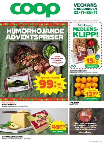 Coop reklamblad - 22/11 2021 - 28/11 2021.