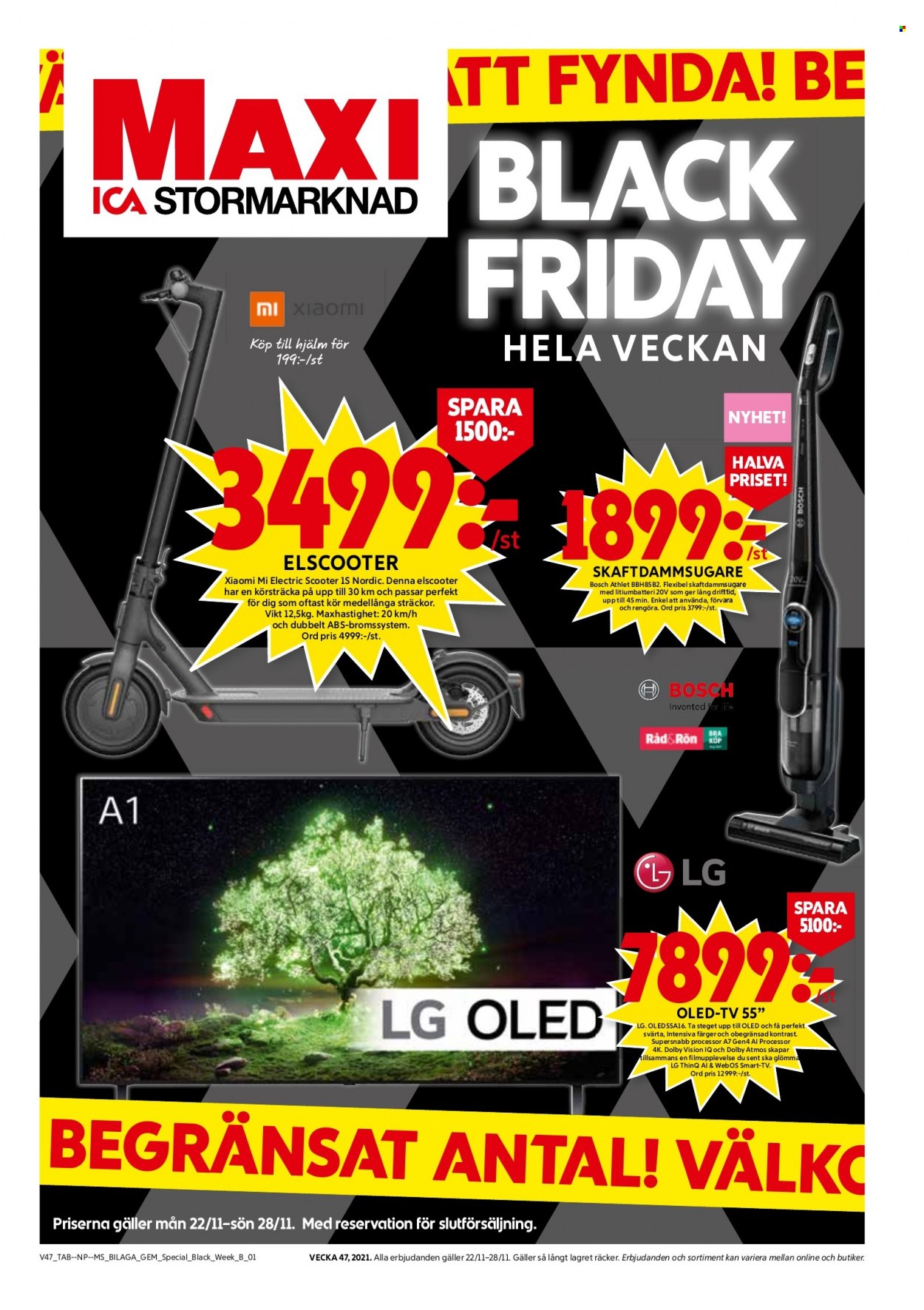 ICA reklamblad - 22/11 2021 - 28/11 2021. Sida 1