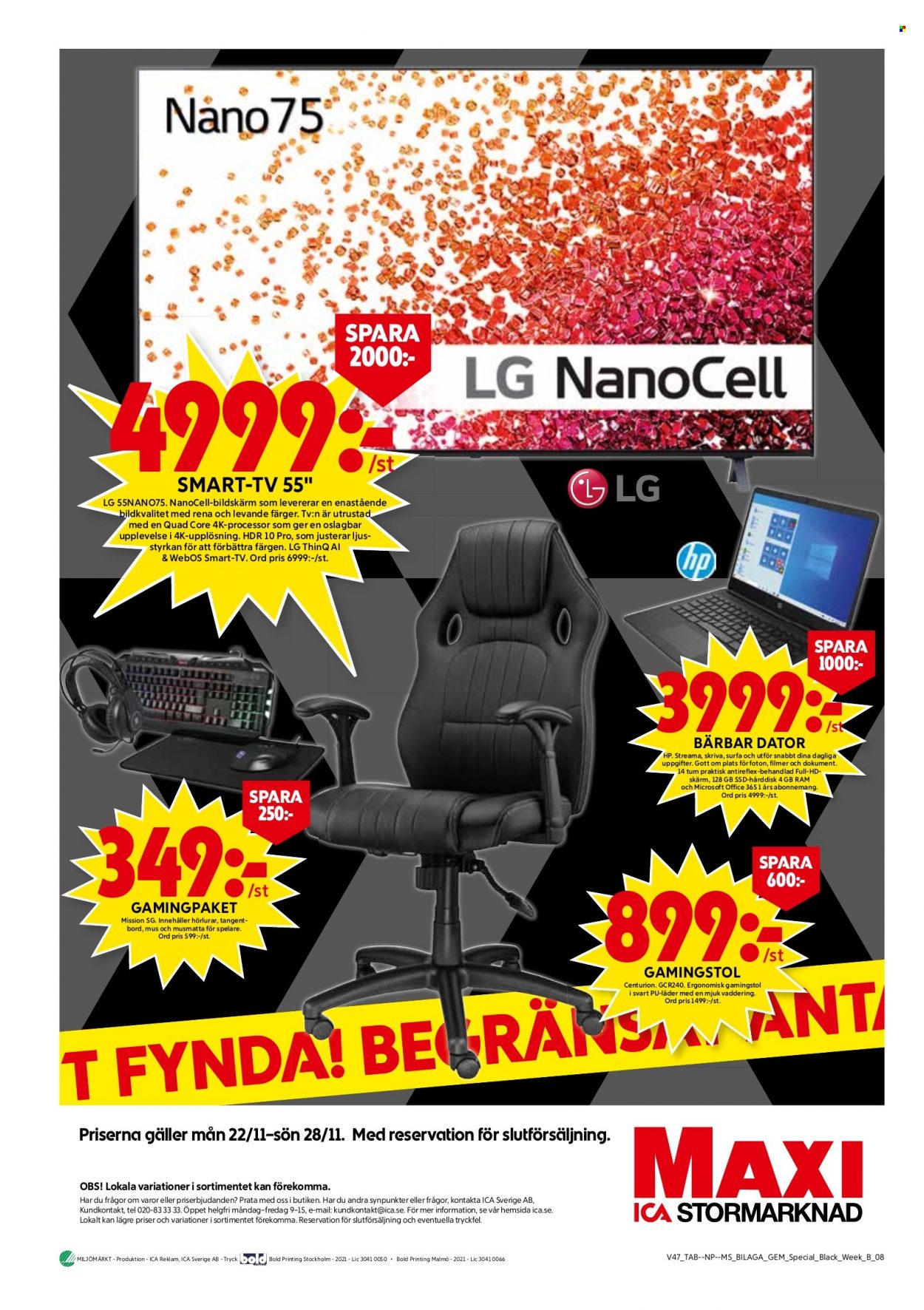 ICA reklamblad - 22/11 2021 - 28/11 2021. Sida 8