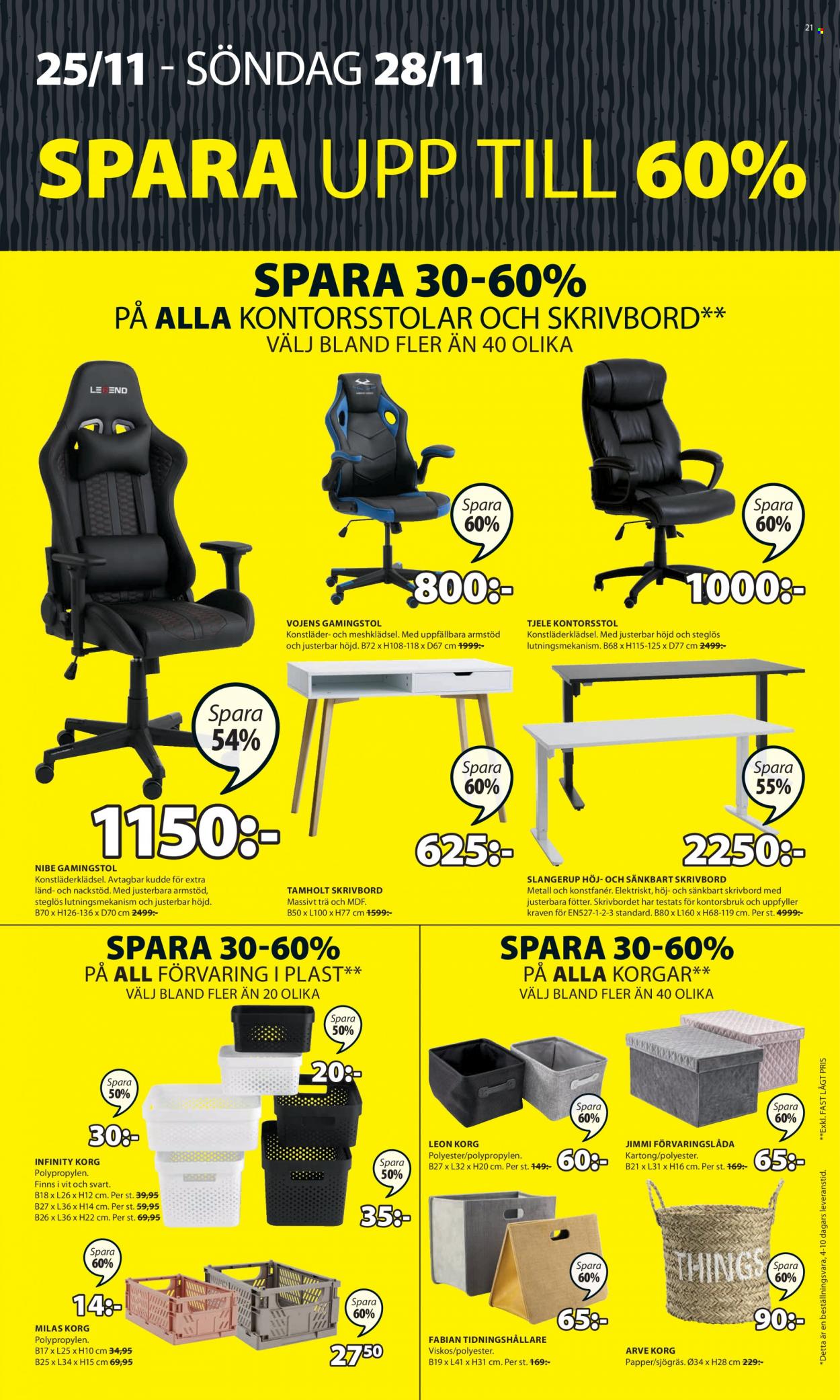 JYSK reklamblad - 25/11 2021 - 28/11 2021. Sida 21