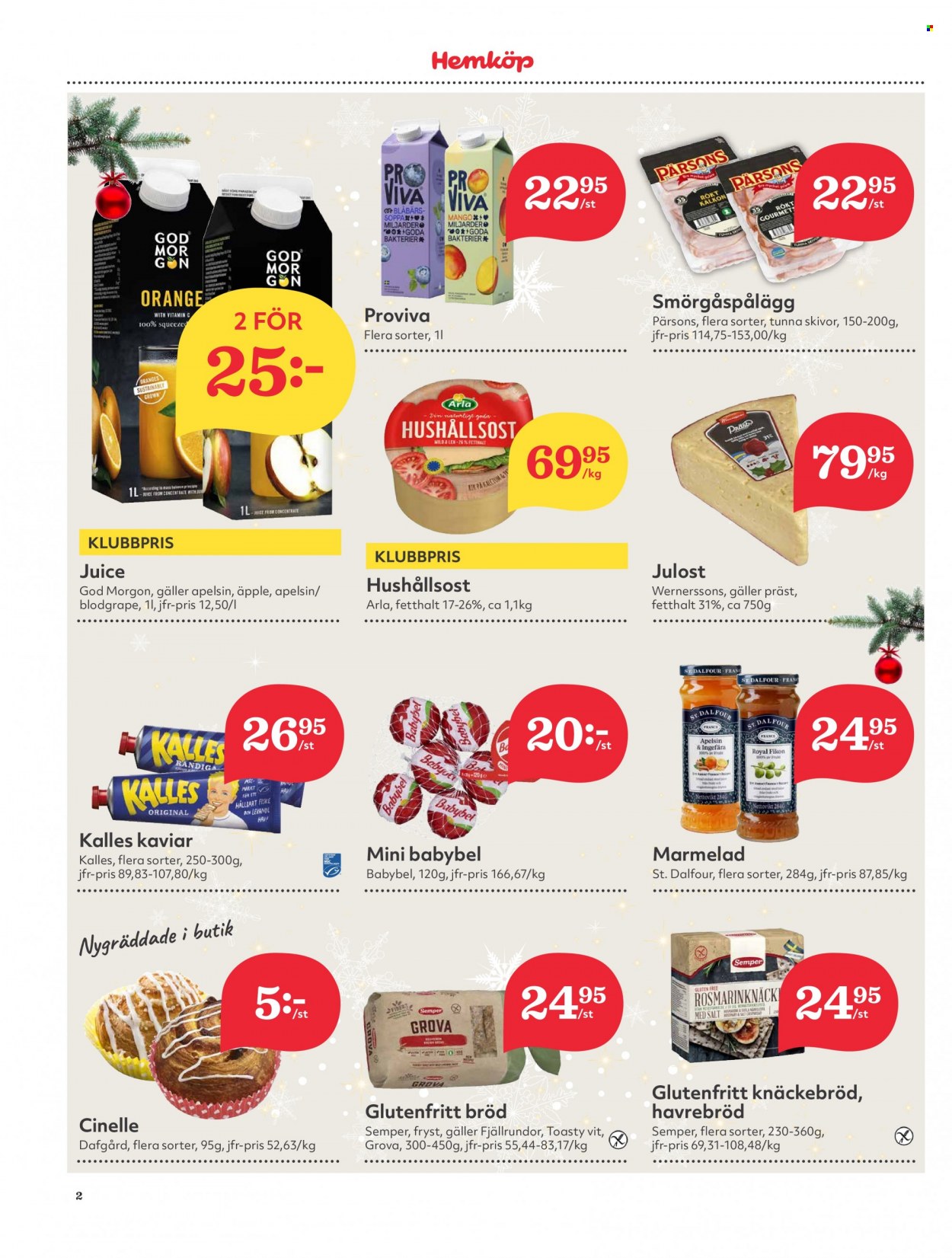 Hemköp reklamblad - 29/11 2021 - 5/12 2021. Sida 2