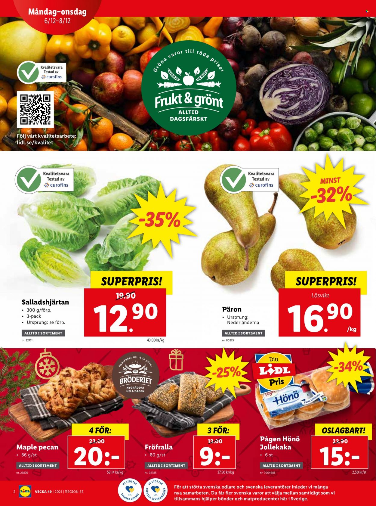 Lidl reklamblad - 6/12 2021 - 12/12 2021. Sida 2
