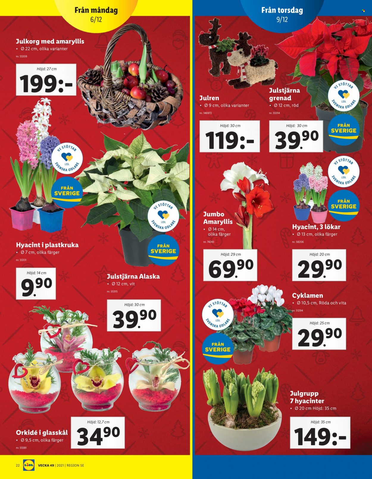 Lidl reklamblad - 6/12 2021 - 12/12 2021. Sida 22