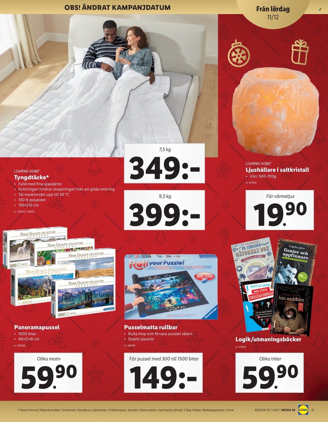 Lidl reklamblad - 6/12 2021 - 12/12 2021. Sida 31