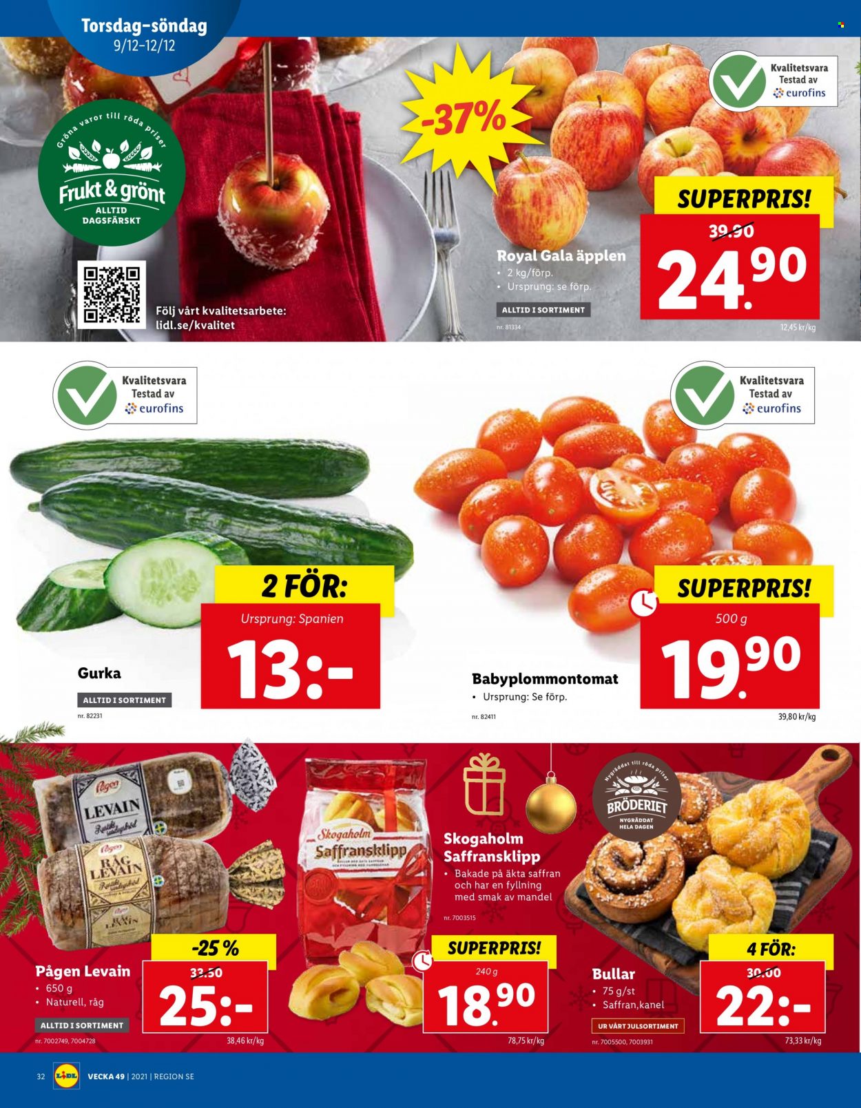 Lidl reklamblad - 6/12 2021 - 12/12 2021. Sida 32