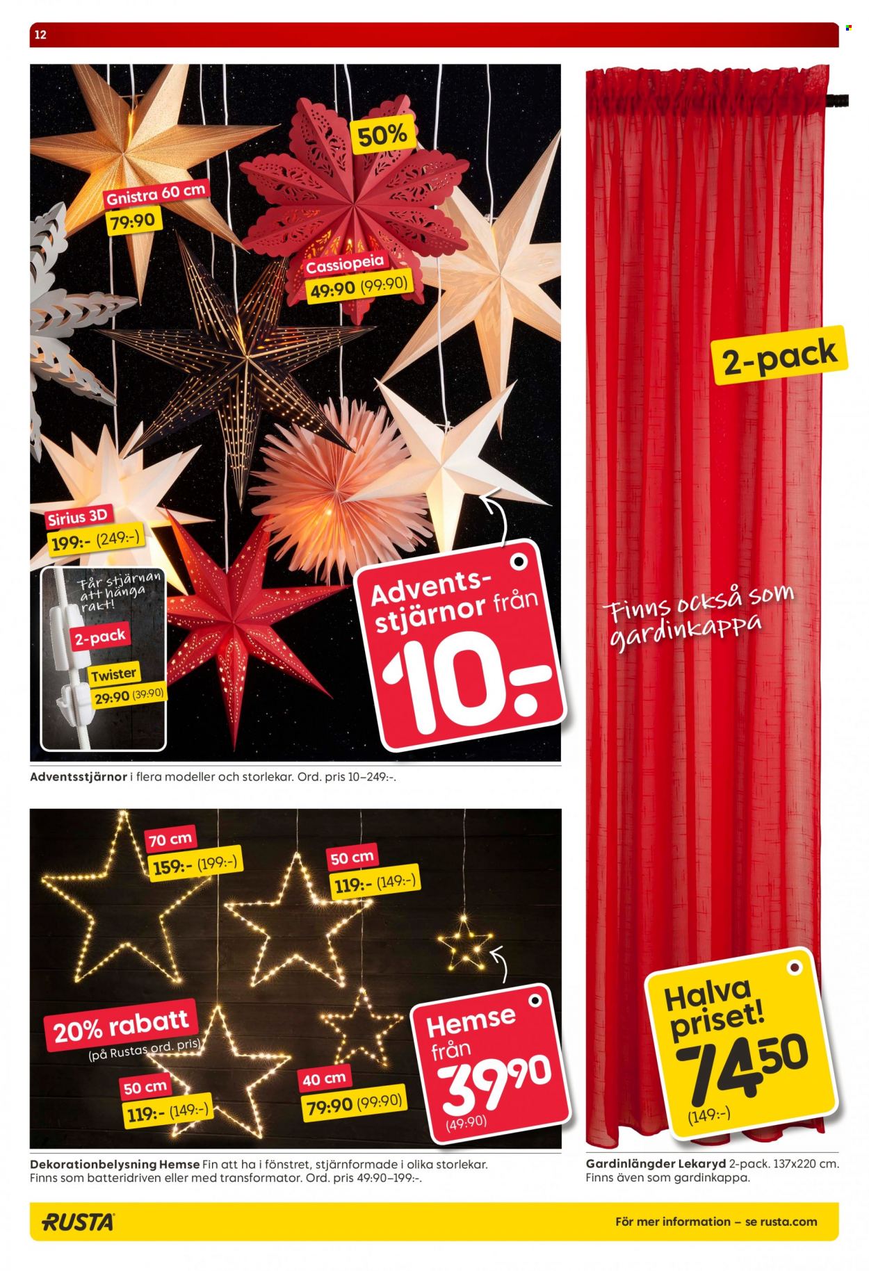 Rusta reklamblad - 29/11 2021 - 1/12 2021. Sida 12