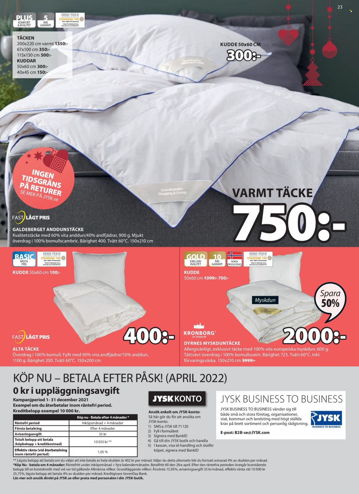 JYSK reklamblad - 29/11 2021 - 12/12 2021. Sida 23