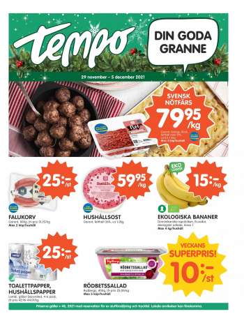 Tempo reklamblad - 29/11 2021 - 5/12 2021.
